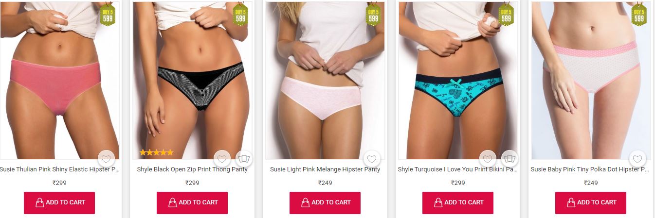 Shyaway 5 Panties @ Just Rs.49 Each [Rs.400 dealCorner Cashback