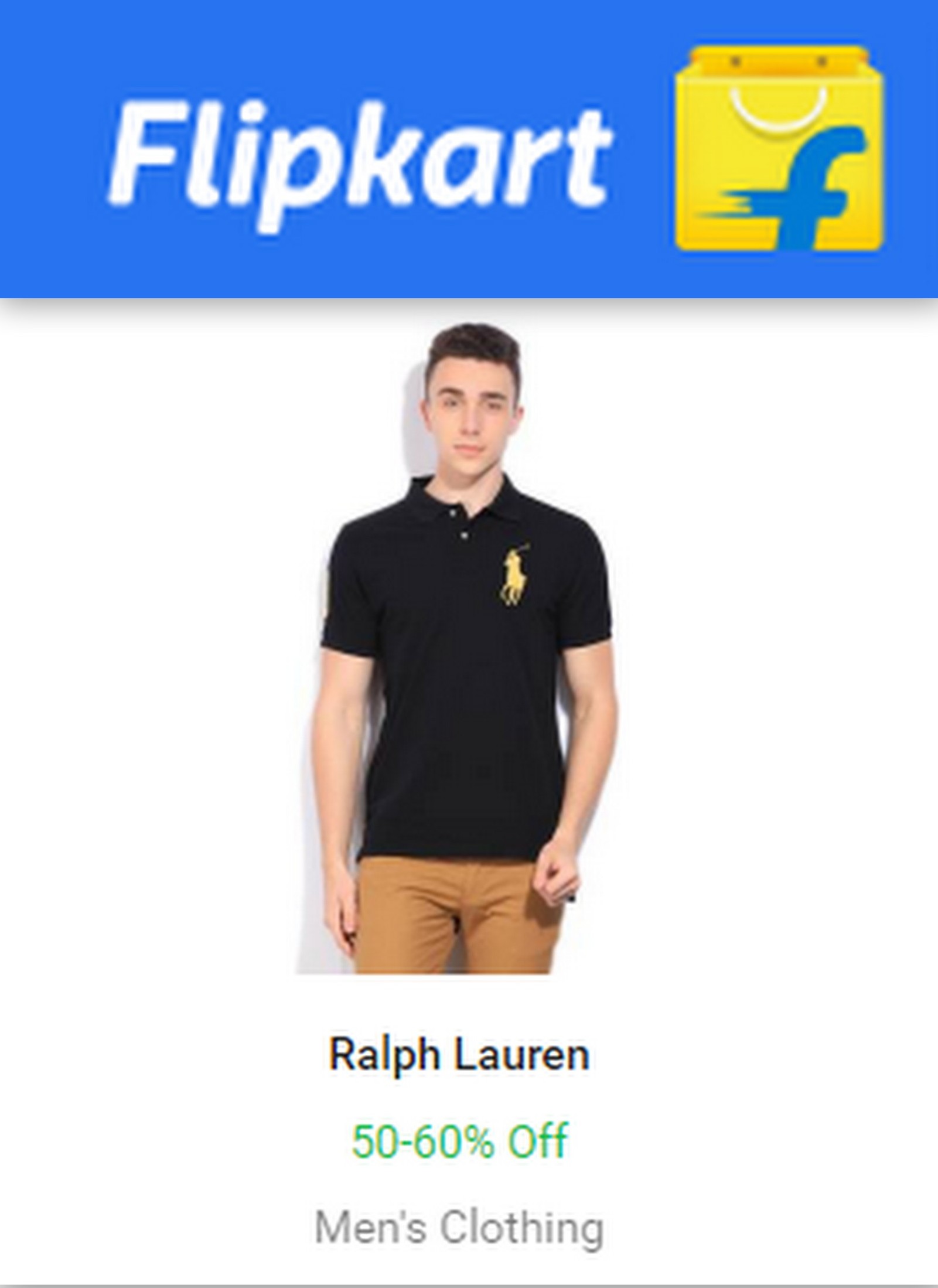 Flat 50% - 60% OFF on Ralph Lauren by Flipkart at  | Online  shopping in india | Daily Deal & Cashback 