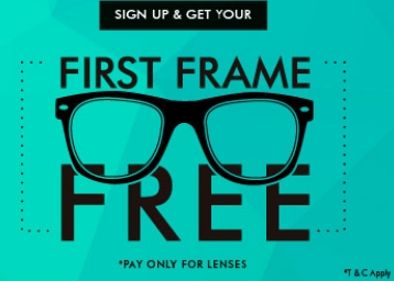 get first frame free lenskart