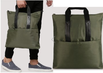 KOOVS Zip Top Tote Backpack at FLAT 60 Off Extra 50 Off at